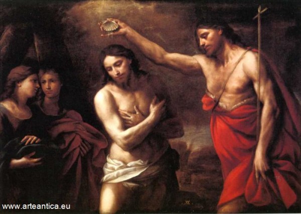 Andrea Vaccaro - Gesù e San Giovanni il Battista: il Battesimo