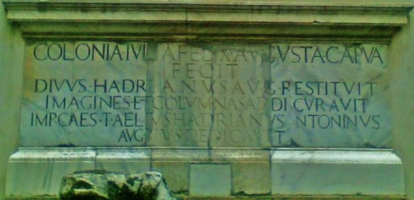 Iscrizione anfiteatro capua