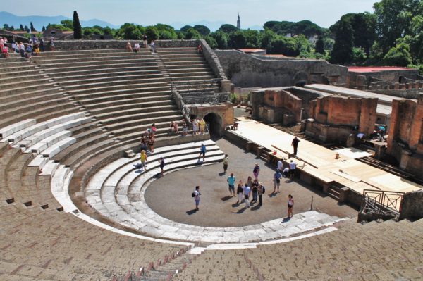 teatro Grande Pompei scavi
