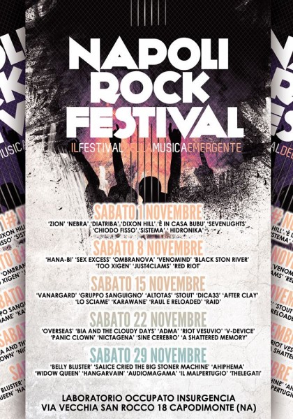 Calendario Napoli Rock Festival 2014