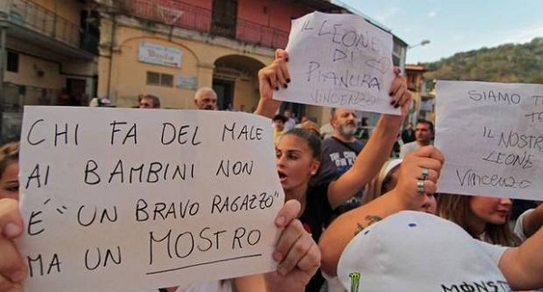 Protesta per Vincenzo