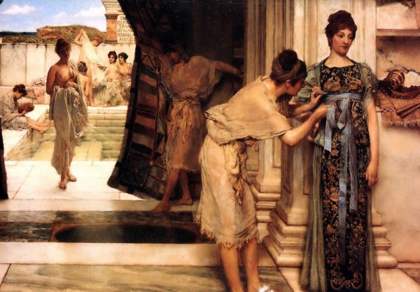 Dipinto di sir Lawrence Alma-Tadema, raffigurante le terme romane