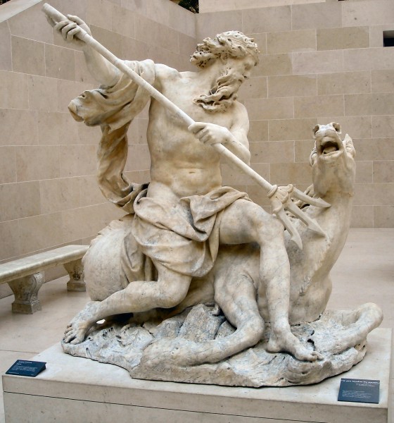 Poseidone, statua presente al Museo Louvre, Paris.