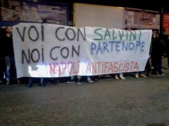 Protesta Noi con Salvini