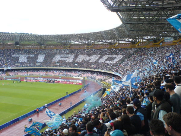 Un San Paolo semi vuoto si colloca fra gli stadi più affollati della Serie A