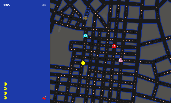 Pac-Man Quartieri Spagnoli, Napoli, Google Maps