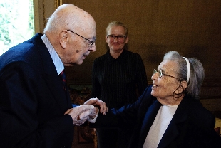 Lidia Croce incontra il Presidente Napolitano