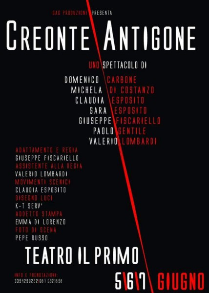 Creonte - Antigone locandina