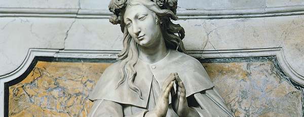 statua di santa Rosalia nella Cappella di Sansevero