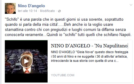 Pagina fb Nino d'Angelo