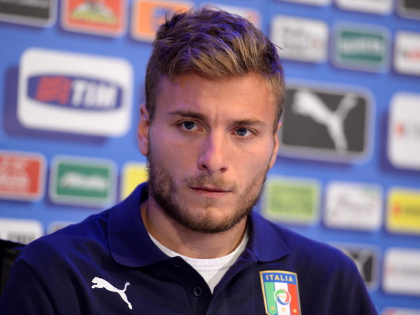 FLORENCE, ITALY - MAY 21: Ciro Immobile of Italy reacts during a press conference at Coverciano on May 21, 2014 in Florence, Italy. (Photo by Claudio Villa/Getty Images)