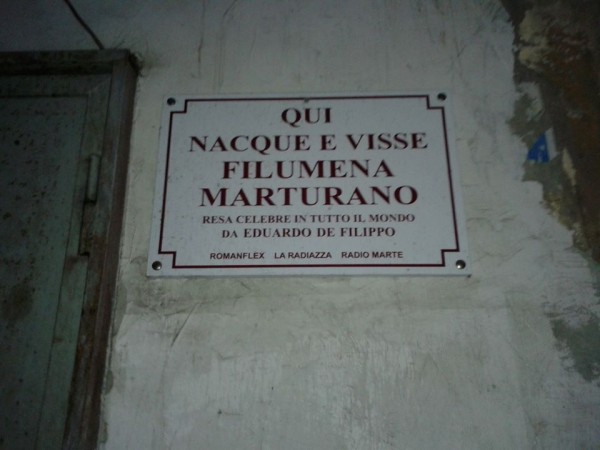 Targa Filumena Marturano