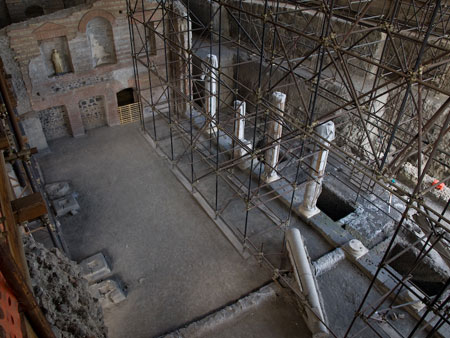 Scavo archeologico all'interno della Villa di Augusto