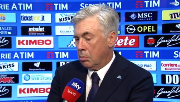 Carlo Ancelotti Napoli intervista sky