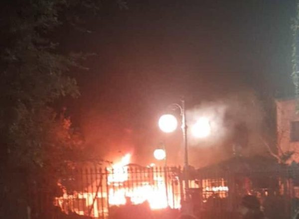 Incendio Villa Comunale Torre del Greco