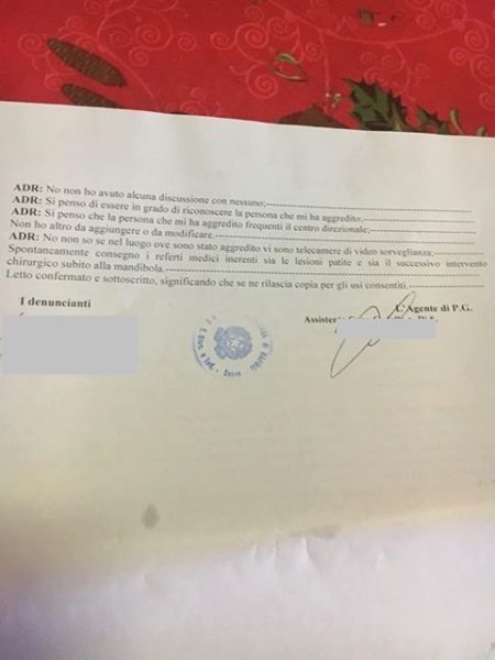 aggressione corso meridionale denuncia 2 aggressione corso meridionale denuncia 2