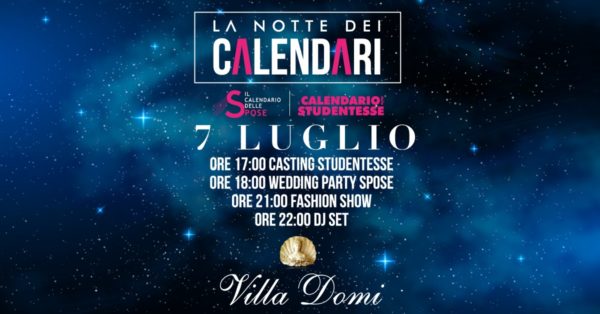 la notte dei calendari 7 luglio 2019