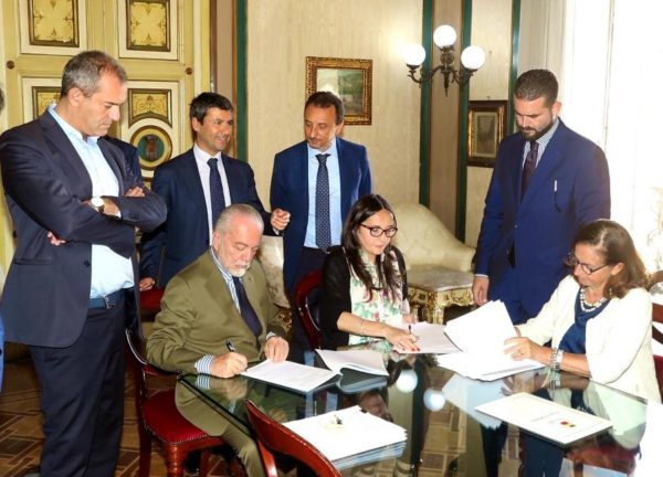convenzione stadio san paolo de laurentiis comune di napoli