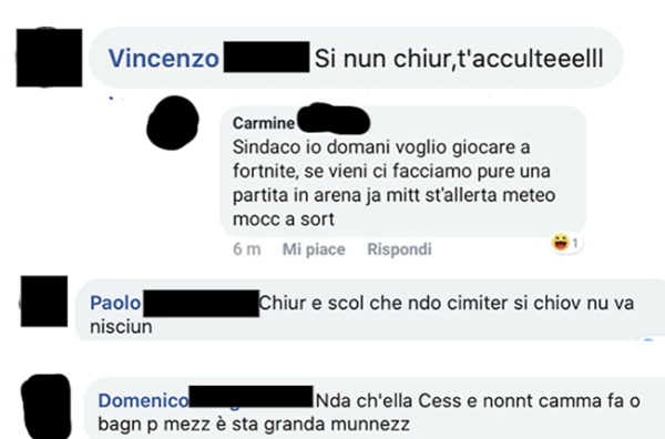 minacce sindaco aversa