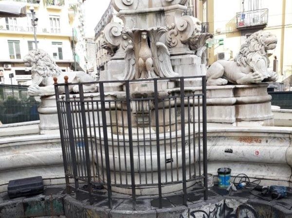 recinzione fontana di Monteoliveto