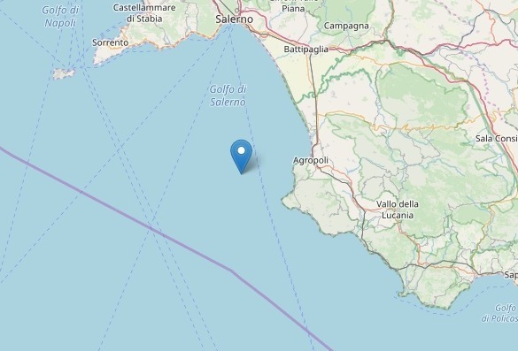 terremoto golfo di salerno