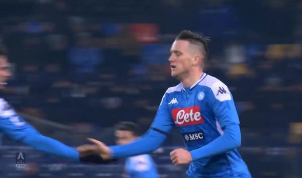 zielinski gol udinese napoli