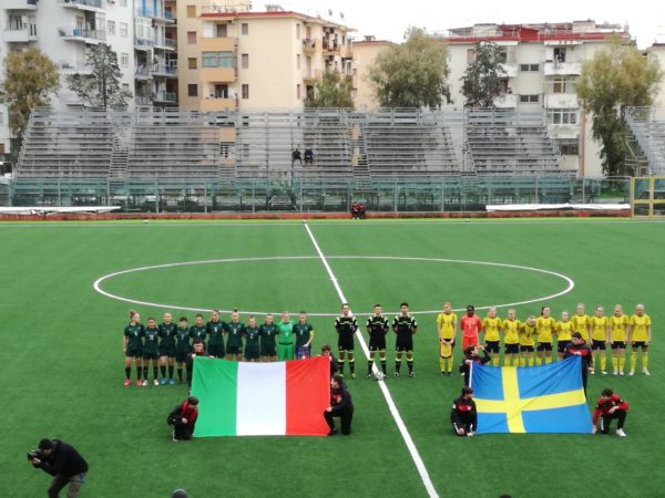 Under 19 femminile a Torre del Greco: Italia batte Svezia 4 a 1