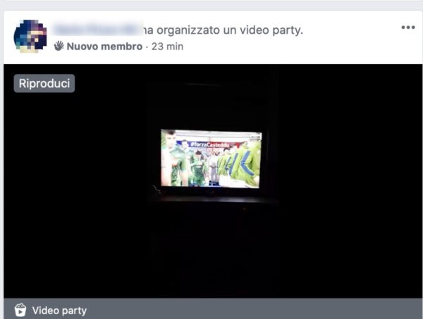 partite diretta facebook