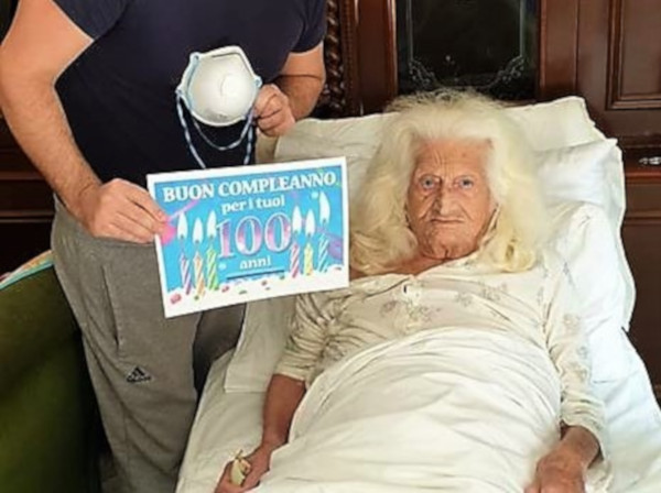 nonna raffaella 100 anni