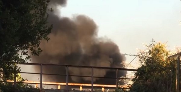 Incendio campo Rom Ponticelli