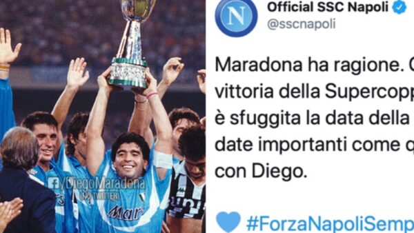 maradona supercoppa napoli
