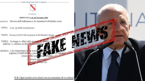 fake news riapertura scuole