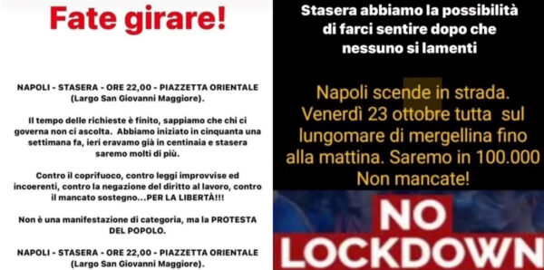 proteste napoli lockdown
