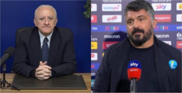 de luca gattuso mascherine