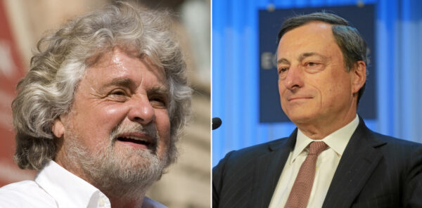 beppe grillo mario draghi