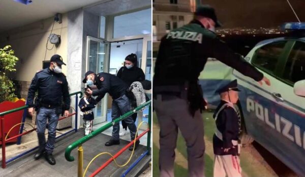 Davide diventa un poliziotto