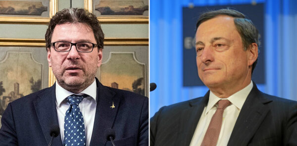 mario draghi giancarlo giorgetti