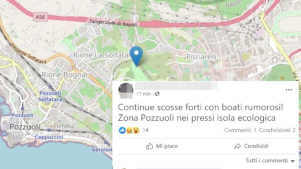 scossa solfatara pozzuoli 14 marzo 2021