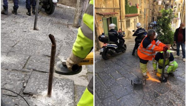 rimozione 156 paletti