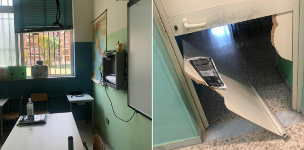 furto scuola mastriani napoli