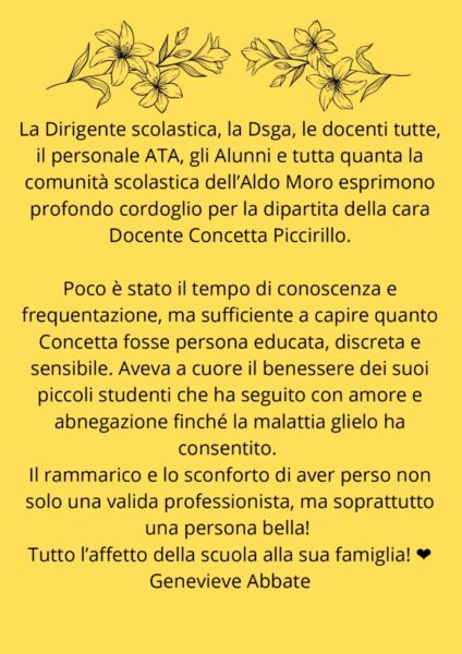 afragola addio maestra concetta