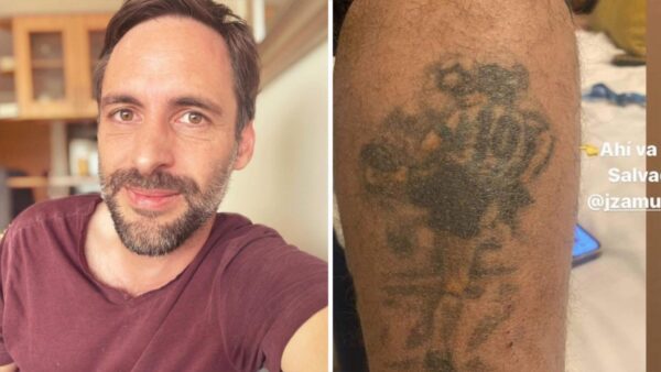giornalista tatuaggio maradona