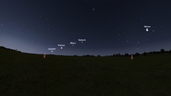 allineamento pianeti 20 aprile 2022