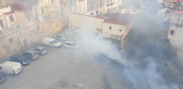 incendio via gradoni e canali