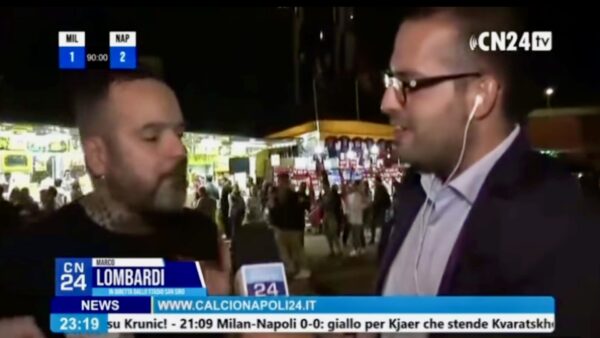 giornalista napoletano aggredito all'esterno dello stadio san siro di milano