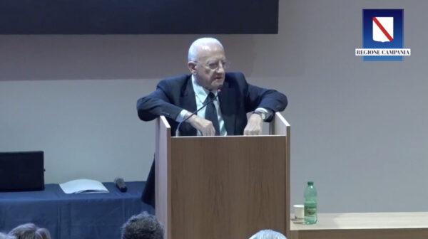 de luca inaugurazione università scampia