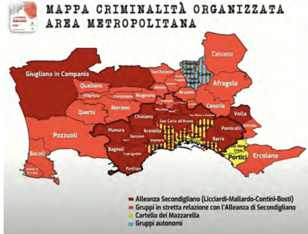 mappa criminalità organizzata provincia di napoli