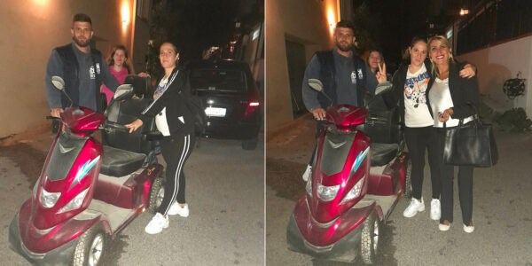 scooter rubato anziano disabile dono famiglia papà morto