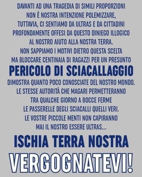 Volantino tifosi del Napoli 2