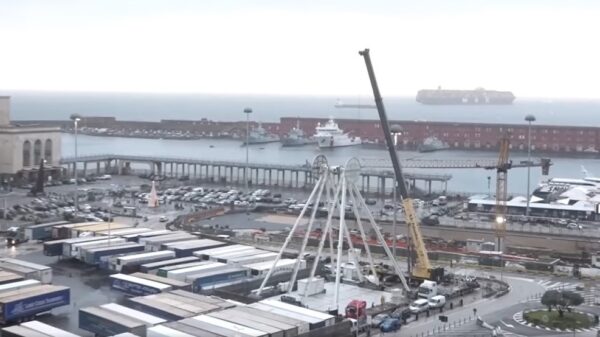 ruota panoramica napoli smontata